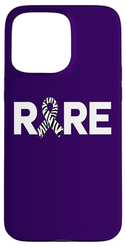 Hülle für iPhone 15 Pro Max Shirt für seltene Krankheiten Tag 2025 – Hoffnung Bewusstsein für seltene Krankheiten von Zebra Rare Awareness Apparel!