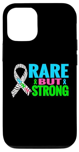 Hülle für iPhone 12/12 Pro Starkes T-Shirt zur Sensibilisierung für seltene Krankheiten - Tag der seltenen Krankheiten 2025 von Zebra Rare Disease Day Support Apparel.