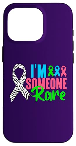 Hülle für iPhone 16 Pro Shirt für seltene Krankheiten Tag 2025 – I'M Rare Disease Awareness von Zebra Rare Disease Day Support Apparel.