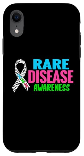 Hülle für iPhone XR Unterstützen Sie das Aufklärungsshirt für seltene Krankheiten — Tag der Seltenen Krankheiten 2025 von Zebra Rare Disease Day Support Apparel.