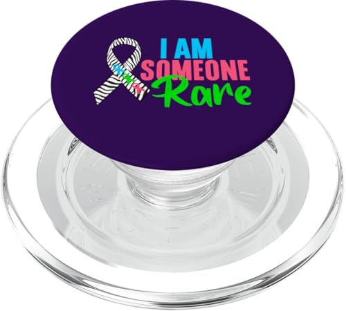 Shirt für seltene Krankheiten Tag 2025 – I am Rare Disease Awareness PopSockets PopGrip für MagSafe von Zebra Rare Disease Day Support Apparel.