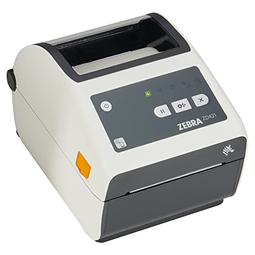 Zebra ZD421-HC Drucker mit Abreißkante - 203 DPI - Thermodirekt - 104 mm max. Druckbreite, BTLE, USB, USB-Host, WLAN Schnittstellen (ZD4AH42-D0EW02EZ) von Zebra