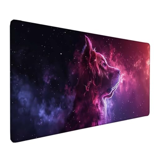 Gaming Mauspad XXL 1500x800 MM, Mauspad Groß Schwarz Desk Mat Hund Mouse Pad Vernähte Kanten Wasserdicht Anti-Rutsch Tischunterlage Verbessert Präzision und Geschwindigkeit-Für PC, Laptop X-9 von Zeipopge