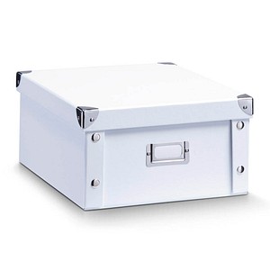 Zeller Aufbewahrungsbox 9,6 l weiß 26,0 x 31,0 x 14,0 cm von Zeller
