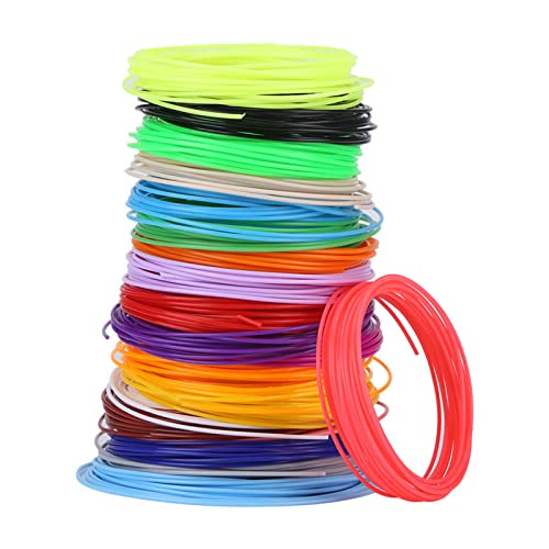 ZenithAur 3D-Drucker-Filament, lebendige 22 Farben, 1,75 mm PCL-Filament-Packung, Nicht-3D-Stift-Filament-Nachfüllungen, Niedrigtemperatur-Druckmaterialien für 3D-Stifte von ZenithAur