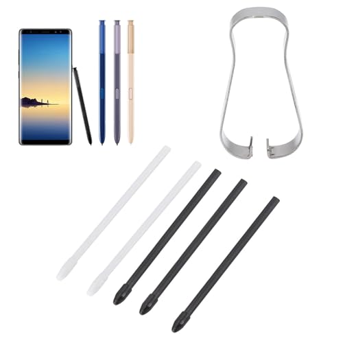 ZenithAur Touch Stylus Removal Tool Kit mit Ersatz-S-Pen-Spitzenspitzen für Galaxy Note 8 9, Tab S3 4 Stylus-Nachfüll- und Entfernungsset (Schwarz) von ZenithAur