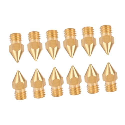 Zerodeko 12 Stück 3d -druckdüse Zubehör Extruderdüse Aus Messing Messingdüse Für 3d-drucker 3d-druckerdüse Golden Zerodeko 12 Stück 3d -druckdüse Zubehör Extruderdüse Aus Messing Messingdüse Für 3d-drucker 3d-druckerdüse Golden von Zerodeko
