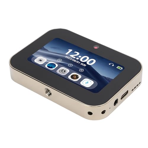 4K-Digitalkamera, Kompakte Kleine Kamera, 3600 MAh, Blitz, OTG-Übertragung, 3-Zoll-Touchscreen für den Außenbereich (Gold) von Zerodis