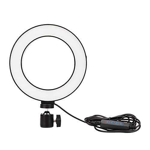 6 Zoll dimmbares LED Ringfülllicht On Camera Videoleuchten Webcast Selfie Lampe 3 Lichtmodi von Zerodis