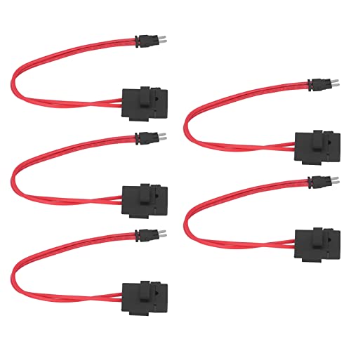 Auto-Mini-Sicherungshalter-Anschluss, Einfache Installation für Fahrzeug-Geldautomaten, 20 A, 16 AWG, mit 5 Sicherungen, Kfz-Schaltkreistest-Zubehör für die Reparatur (ACM lange von Zerodis