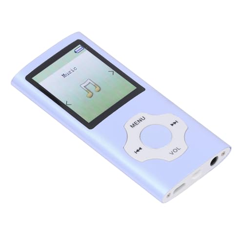 MP3-MP4-Player, Tragbarer Video-Musik-Player 5.0 HiFi-Sound Zum Lernen (Blau Lila) von Zerodis