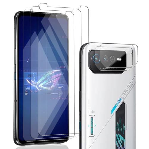 Zerrshoo Schutzfolie für Asus ROG Phone 6, Asus ROG Phone 6 Panzer Schutz Glas 3 Stück und Asus ROG Phone 6 Kameraschutz Schutzfolie 2 Stück, Kratzfest Panzerfolie für Asus ROG Phone 6 Schutzfolie von Zerrshoo