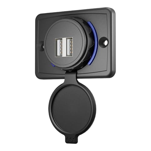 USB-Buchse Für Wohnmobil, USB-Anschluss – Wandmontage-Panel Mit 3,1 A USB-Buchse | Auto-USB-Buchse, USB-Ladestation, USB-Buchsenadapter-Ersatz Mit Abdeckung Für von Zestvria