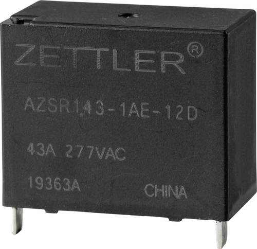 Zettler Electronics AZSR143-1AE-12D Powerrelais 12 V/DC 50A 1 Schließer 1St. von Zettler Electronics