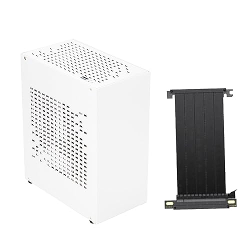 A07 Desktop-ITX-Chassis-Spiel-Grafikkarte, Aluminiumgehäuse, unterstützt kleines 1U-Netzteil von Zgehnao