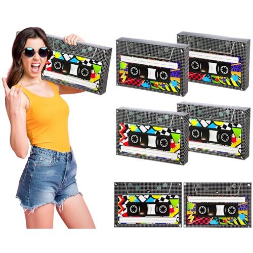 Zhanmai Geschenkboxen für 80er-/90er-Jahre-Party-Geschenke, große Kassettenspieler-Party-Geschenkboxen, 80er-90er-Jahre-Party-Dekorationen für Retro-Hip-Hop, 1980er-, 1990er-Jahre-Musik, Geburtstag, von Zhanmai