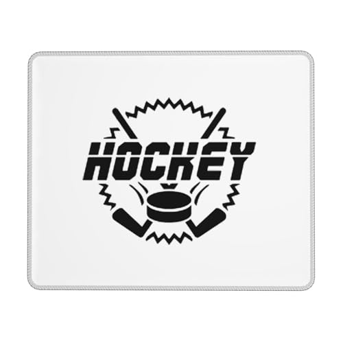 ZhaoYuGoods Hockey-Druck, Premium-Mauspad, rechteckig, 24 cm x 20 cm, niedlich, rutschfeste Gummiunterseite, Mauspad für Computer, Laptop, Büro, Schreibtisch, lustige Gaming-Mauspads von ZhaoYuGoods