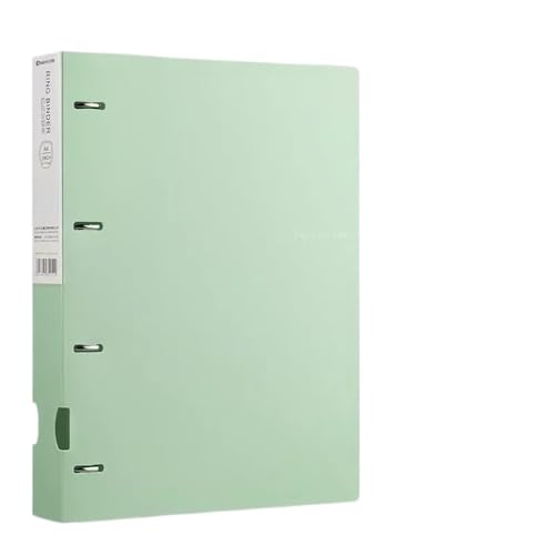 Dokumententasche A4-Ordner mit D-Typ-Stanzung, Büro-Aufbewahrung, Aktenring, Testpapier, Datenaufbewahrungsordner, 4-Loch-Binder, Lernzubehör für Dokumente Organisieren(Green) von Zhaoj24-05