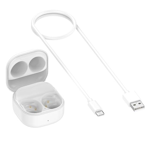 Ladeetui für Samsung Galaxy Buds FE (SM-R400), Ersatz Ladeetui für kabellose Kopfhörer, Kabelgebundenes und Kabelloses Laden, Ohrhörer Nicht im Lieferumfang Enthalten (weiß) von Zhixteu