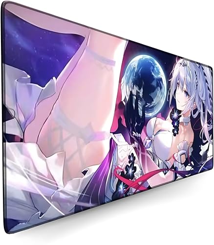 Zhrupen Anime Mouse Pad Honkai Impact 3rd Kiana Kaslana Anime Desk Mat Keyboard Mat Large Mouse Pads Rubber Mouse Pads (900x400mm) ﻿ von Zhrupen