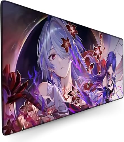 Zhrupen Anime Mouse Pad Honkai: Star Rail Acheron Anime Desk Mat Keyboard Mat Large Mouse Pads Rubber Mouse Pads (900x400mm) ﻿ von Zhrupen