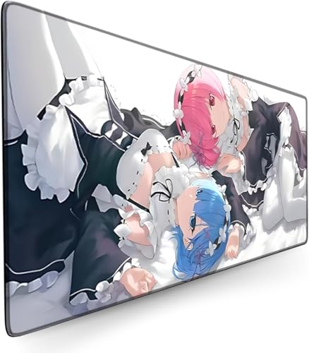 Zhrupen Anime Mouse Pad Re:Zero Anime Mouse Pads Desk Pad Keyboard Mat Large Mouse Pads (900x400mm) ﻿ von Zhrupen