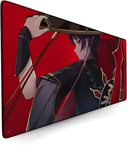 Zhrupen Gaming Mouse Pad Genshin Impact Wanderer Gaming Desk Mat Keyboard Mat Large Mouse Pads Rubber Mouse Pads (900x400mm) ﻿ von Zhrupen