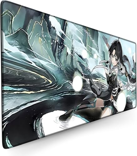 Zhrupen Gaming Mouse Pad Wuthering Waves Mouse Pad Gaming Desk Mat Keyboard Mat Large Mouse Pads Rubber Mouse Pads (900 x 400 mm) von Zhrupen