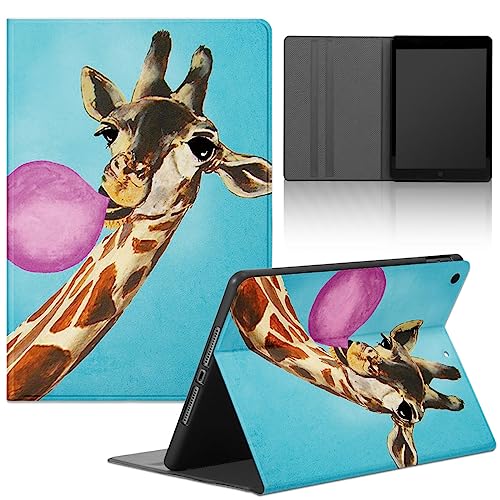 ZhuoFan Hülle für Samsung Galaxy Tab A7 Lite 8,7''（T220/T225） Tablet, PU Leder Flip Schutzhülle Cover mit Ständerfunktion Stoßfest Wallet Case Multi-Winkel Verstellbar Ständer, 03 Giraffe von ZhuoFan