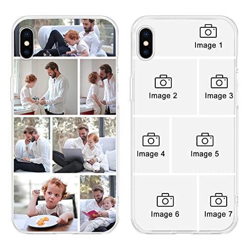 ZhuoFan Personalisierte Handyhülle für iPhone X/iPhone XS 5,8", Personalisiert Hülle mit Selbst Gestalten Foto Bild Schutzhülle, Schwarz Silikon Stoßfest Individuelle Case für iPhone X von ZhuoFan