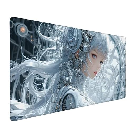 Mauspad Abstrakt,GroßEs Mauspad 800x400x3mm XXL Mauspad Gaming Mädchen,Mouse Pad Mit VernäHte Kanten,Schreibtischunterlage,rutschfeste,Verbessert PräZision Und Geschwindigkeit,FüR Home Office XZ-117 von Zhynfiie