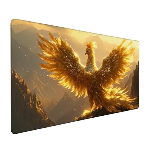 Mauspad Landschaft,GroßEs Mauspad 1200x600x3mm XXL Mauspad Gaming Vogel,Mouse Pad Mit VernäHte Kanten,Schreibtischunterlage,rutschfeste,Verbessert PräZision Und Geschwindigkeit,FüR Home Office XZ-193 von Zhynfiie