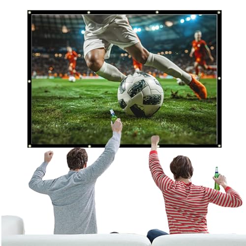 Outdoor Projector Screen | Portable Projector Screen | Adjustable Outdoor Movie Screen | Weather-Resistant Projector Movies Screens | Folding Design Old Movie Screen for Tablets & Smartphones von Ziabxhn