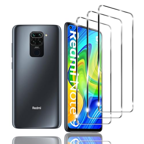 Zicurz 3 Stück Schutzglas für Xiaomi Redmi Note 9, für Panzer Schutz Glas, Schutzfolie, HD Displayschutz, Blasenfrei, für Xiaomi Redmi Note 9 von Zicurz