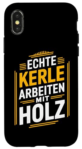 Hülle für iPhone X/XS Zimmermann Dachdecker Zimmerermeister Zimmerer von Zimmerer und Zimmermann Geschenke für Handwerker