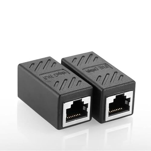 Ziyan 2 Stück RJ45 Verbinder Kupplung Verlängerung Adapter Cat6A Netzwerk LAN Ethernet Kabel von Ziyan