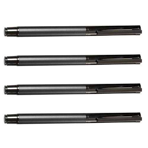 Zktfyshk Gelschreiber, 0,5 mm, Metallstift, Business-Signaturen, glattes Schreibwaren, neutraler Stift, für Männer, Studenten, 4 Stück von Zktfyshk