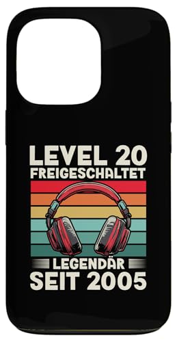 Hülle für iPhone 13 Pro Level 20 Geburtstag Junge Gamer Mann Deko Jahrgang 2005 von Zocker Stylez Gamer Geburtstag Geschenke 2025