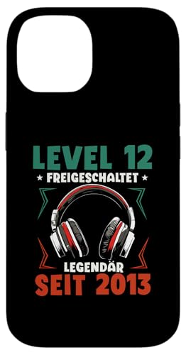 Hülle für iPhone 14 Level 12 Geburtstag Junge Gamer Kinder Deko Jahrgang 2013 von Zocker Stylez Gamer Geburtstag Geschenke 2025