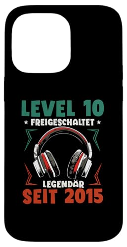 Hülle für iPhone 14 Pro Max Level 10 Geburtstag Junge Gamer Kinder Deko Jahrgang 2015 von Zocker Stylez Gamer Geburtstag Geschenke 2025