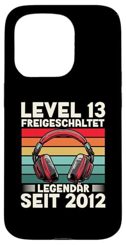 Hülle für iPhone 15 Pro Level 13 Geburtstag Junge Gamer Teenager Deko Jahrgang 2012 von Zocker Stylez Gamer Geburtstag Geschenke 2025