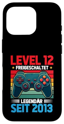 Level 12 Geburtstag Junge Gamer Kinder Deko Jahrgang 2013 Hülle für iPhone 16 Pro von Zocker Stylez Gamer Geburtstag Geschenke 2025