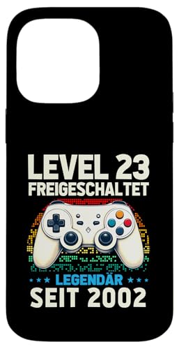 Level 23 Geburtstag Junge Gamer Mann Deko Jahrgang 2002 Hülle für iPhone 14 Pro Max von Zocker Stylez Gamer Geburtstag Geschenke 2025