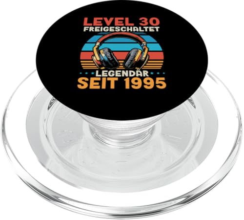 Level 30 Geburtstag Junge Gamer Mann Deko Jahrgang 1995 PopSockets PopGrip für MagSafe von Zocker Stylez Gamer Geburtstag Geschenke 2025