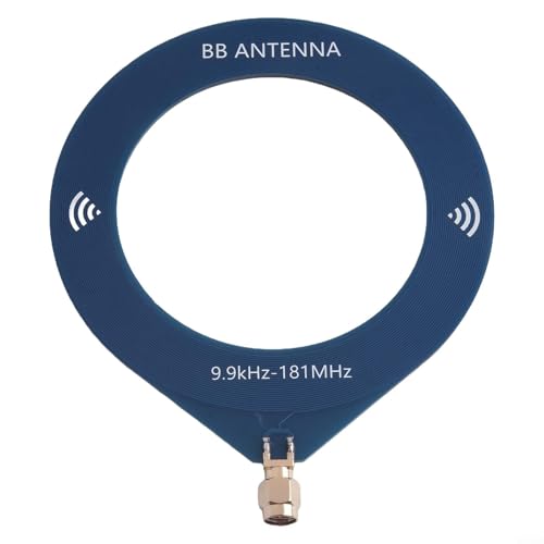 Zoegneer 1 x tragbare MW-SW-Radioantenne, 9,9 kHz - 181 MHz, kleine Rundantenne, Breitbandantenne von Zoegneer