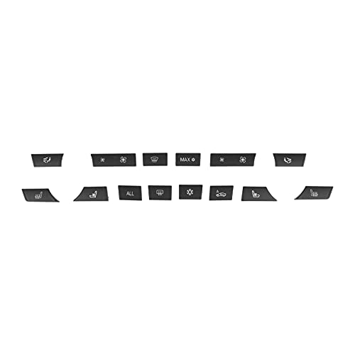 Zohisin Premium -Klimaanlagen -Panel -Tasten Ein C -Heizungsschalter -Kappe Ersatz für 5 Serien F07 GT F10 F11 und 6 Serie F06 F12 F13 ABS -Material Glatt mit Markierungen Zohisin Premium -Klimaanlagen -Panel -Tasten Ein C -Heizungsschalter -Kappe Ersatz für 5 Serien F07 GT F10 F11 und 6 Serie F06 F12 F13 ABS -Material Glatt mit Markierungen von Zohisin