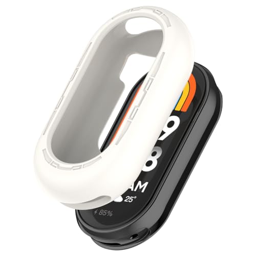 Zohmuly Hülle Kompatibel mit Xiaomi Smart Band 9/9 NFC/9 Ceramic Edition/8/8 NFC, Schutzhülle Leicht Weiche Silikon Ultradünne Case Kompatibel für Mi Band 9 Ceramic Edition von Zohmuly