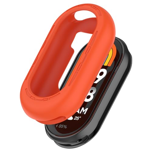 Zohmuly Hülle Kompatibel mit Xiaomi Smart Band 9/9 NFC/9 Ceramic Edition/8/8 NFC, Schutzhülle Leicht Weiche Silikon Ultradünne Case Kompatibel für Mi Band 9 Ceramic Edition von Zohmuly