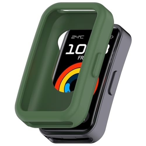 Zohmuly Schutz Case Kompatibel mit Huawei Band 9/Band 9 NFC/Band 8/Band 8 NFC Armbanduhr Schutzhülle, Stoßfest Silikon Gehäuse Hülle für Huawei Band 9 NFC Smartwatch Schutz, Watch Schutz Zubehör Se von Zohmuly