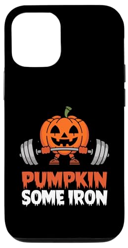 Hülle für iPhone 12/12 Pro Pumpkin Some Iron Gewichtheben Zombie Trick Or Treat von Zombie Halloween Lover Gifts